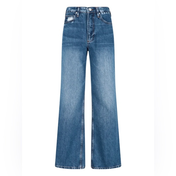 FRAME Denim High'N'Tight Wide Leg in Stearnlee Wash - Sz 27 - Picture 6 of 15